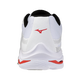 Mizuno Wave Lightning Pro (26) Miesten Sis&auml;pelikeng&auml;t (White/Black/Fiery Red)